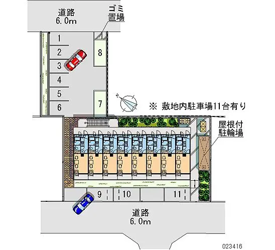 ★手数料０円★堺市北区中百舌鳥町　月極駐車場（LP）